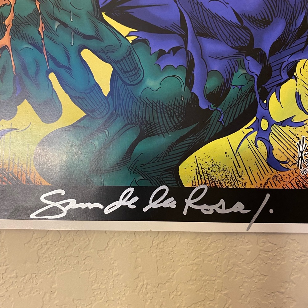 Signed  by Sam De La Rosa the Hulk. Houston Tx Comicpalooza the year 2013